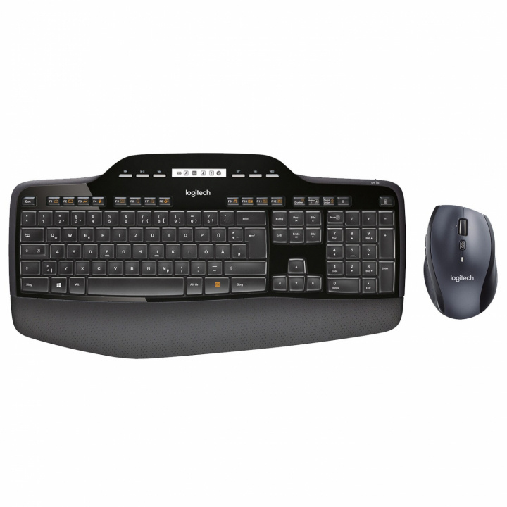 Logitech MK710 Wireless keyboard and mouse Nordic black in the group COMPUTERS & PERIPHERALS / Mice & Keyboards / Keyboards / Combo packs at TP E-commerce Nordic AB (C09070)