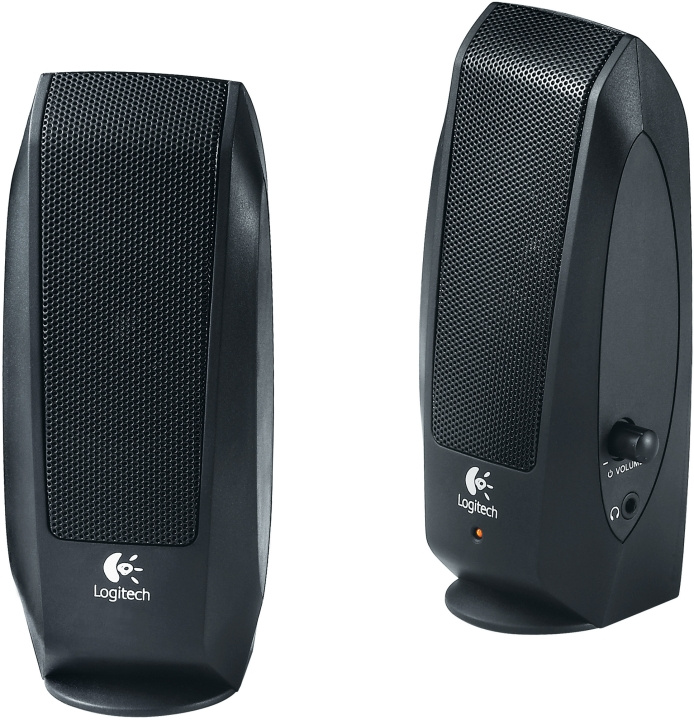 Logitech S-120 högtalare, 2,3W RMS, OEM, svart (980-000010) in the group COMPUTERS & PERIPHERALS / Computer accessories / Speakers at TP E-commerce Nordic AB (C09108)