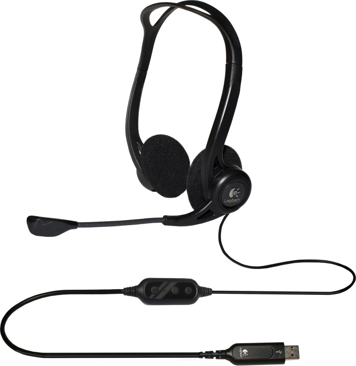 Logitech PC Headset 960 USB OEM (981-000100) in the group COMPUTERS & PERIPHERALS / Computer accessories / Headset at TP E-commerce Nordic AB (C09109)