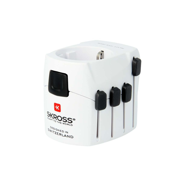 Travel Adapter World PRO Earthed in the group HOME, HOUSEHOLD & GARDEN / Electricity & Lighting / Travel adapters at TP E-commerce Nordic AB (C09184)