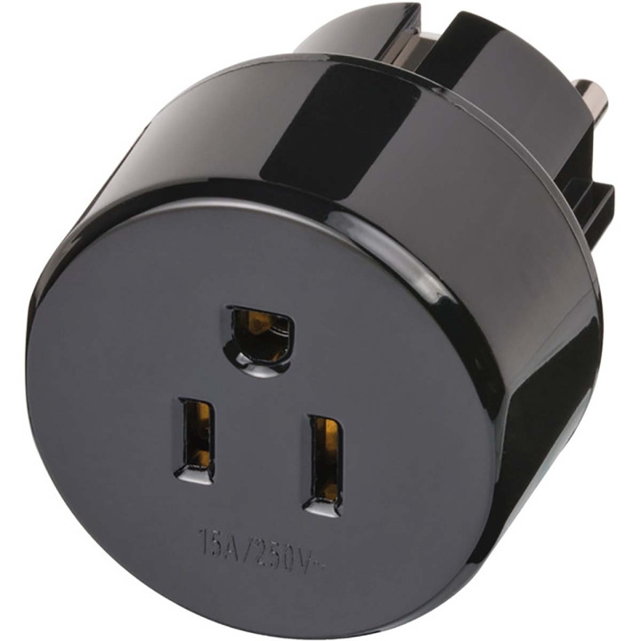 brennenstuhl Travel Adapter USA/Japan-to-Europe Earthed in the group HOME, HOUSEHOLD & GARDEN / Electricity & Lighting / Travel adapters at TP E-commerce Nordic AB (C09192)