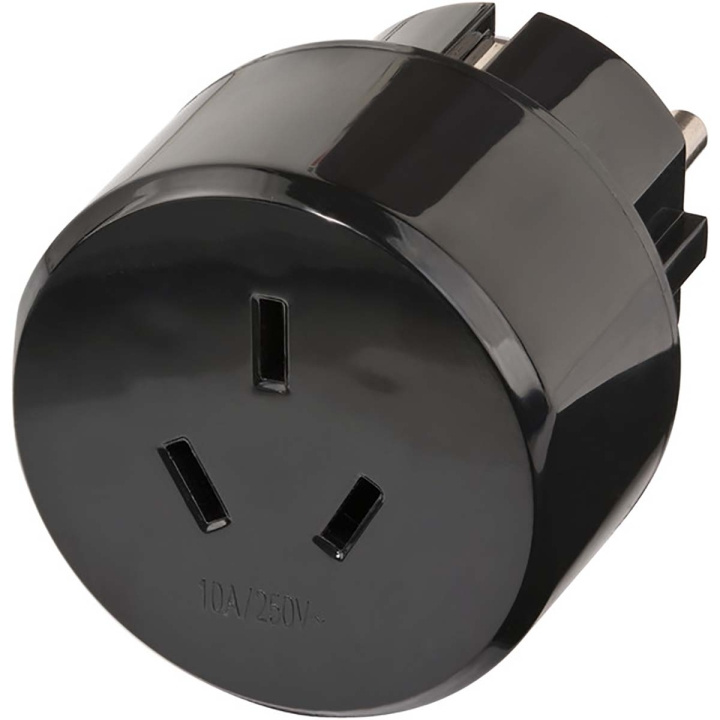 brennenstuhl Travel plug / travel adapter (travel socket adapter for: Euro socket and Australia, China plug) black in the group HOME, HOUSEHOLD & GARDEN / Electricity & Lighting / Travel adapters at TP E-commerce Nordic AB (C09193)