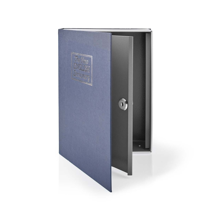 Vault | Book Safe | Key Lock | Indoor | Large | Inner volume: 2.8 l | 2 Keys Included | Blue / Silver in the group HOME, HOUSEHOLD & GARDEN / Alarm & Security / Other at TP E-commerce Nordic AB (C09213)