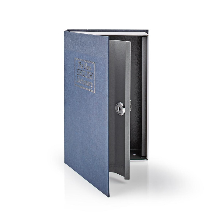 Nedis Vault | Book Safe | Key Lock | Indoor | Medium | Inner volume: 1.6 l | 2 Keys Included | Blue / Silver in the group HOME, HOUSEHOLD & GARDEN / Alarm & Security / Other at TP E-commerce Nordic AB (C09214)
