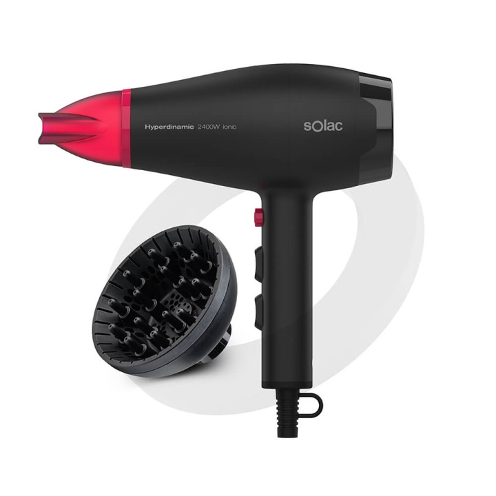 Solac Hair Dryer Hyperdinamic 2400 Ionic in the group BEAUTY & HEALTH / Hair & Styling / Styling Tools / Hair dryer at TP E-commerce Nordic AB (C09249)