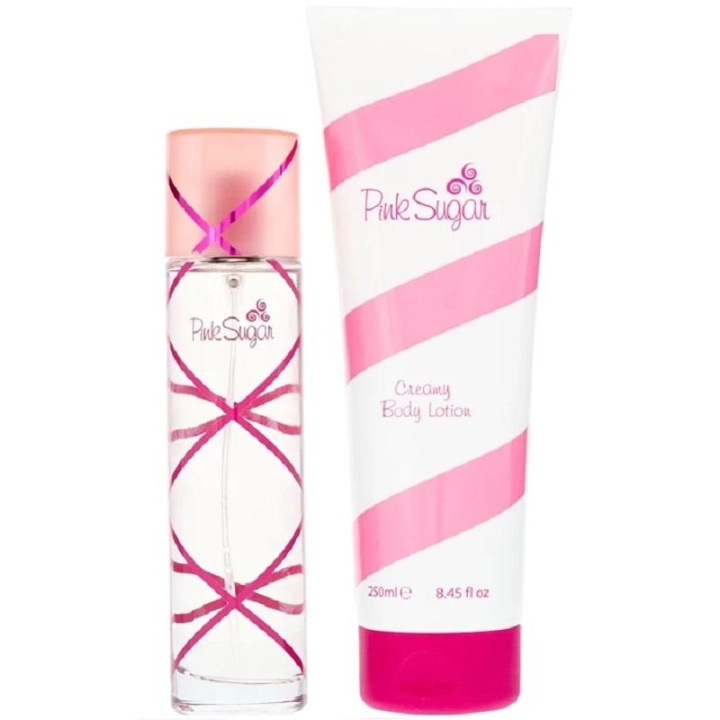 Giftset Aquolina Pink Sugar Edt 100ml + Body Lotion 250ml in the group BEAUTY & HEALTH / Gift sets / Gift sets for her at TP E-commerce Nordic AB (C09381)