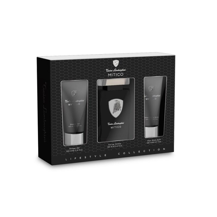 Giftset Lamborghini Mitico Edt 125ml + Shower Gel 100ml + Aftershave Balm 100ml in the group BEAUTY & HEALTH / Gift sets / Gift sets for him at TP E-commerce Nordic AB (C09465)