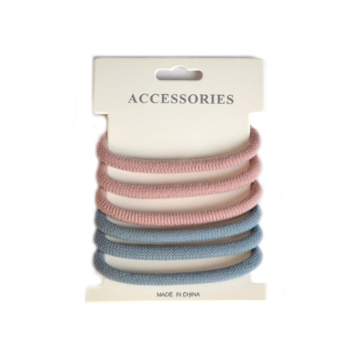 Hårsnodd Basic - Blue/Pink in the group BEAUTY & HEALTH / Hair & Styling / Hair accessories at TP E-commerce Nordic AB (C09612)