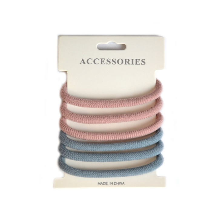 Hårsnodd Basic - Blue/Pink in the group BEAUTY & HEALTH / Hair & Styling / Hair accessories at TP E-commerce Nordic AB (C09612)