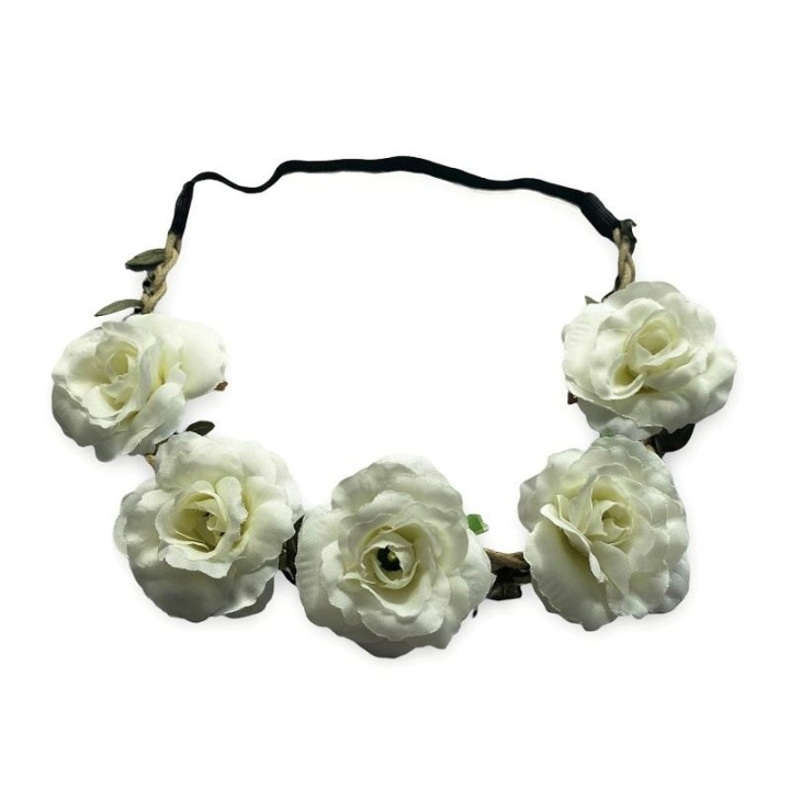 Hairband Blossom - Off White in the group BEAUTY & HEALTH / Hair & Styling / Hair accessories at TP E-commerce Nordic AB (C09883)
