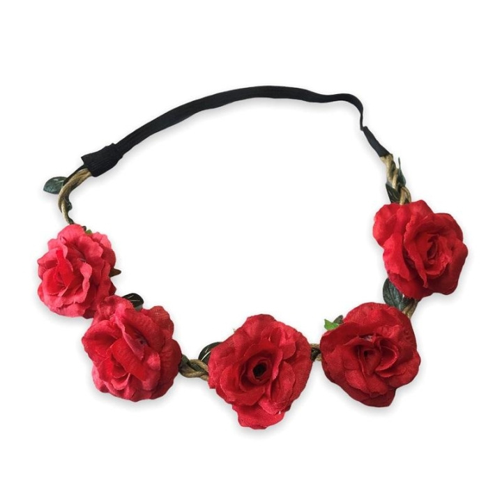 Hairband Blossom - Red in the group BEAUTY & HEALTH / Hair & Styling / Hair accessories at TP E-commerce Nordic AB (C09886)