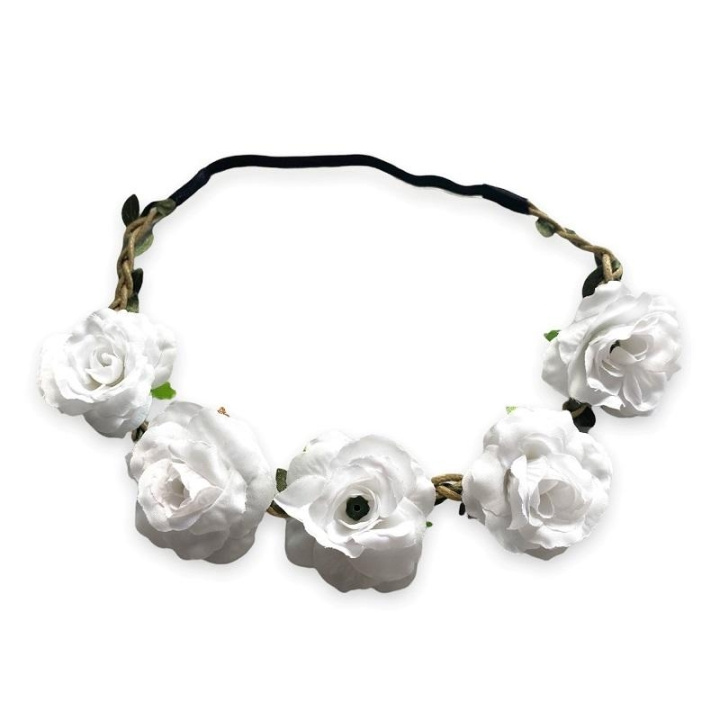 Hairband Blossom - White in the group BEAUTY & HEALTH / Hair & Styling / Hair accessories at TP E-commerce Nordic AB (C09887)