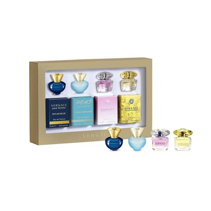 Giftset Versace Miniature Women Edt+Edp 4x5ml in the group BEAUTY & HEALTH / Fragrance & Perfume / Perfumes / Perfume for him at TP E-commerce Nordic AB (C09942)