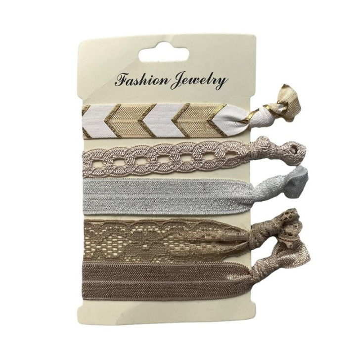Hair Tie Fancy - Beige in the group BEAUTY & HEALTH / Hair & Styling / Hair accessories at TP E-commerce Nordic AB (C09947)