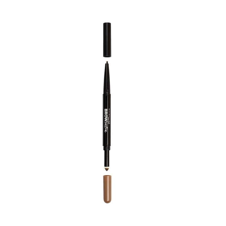 Maybelline Brow Satin Duo Pencil Medium Brown in the group BEAUTY & HEALTH / Makeup / Eyes & Eyebrows / Brow pencils at TP E-commerce Nordic AB (C09970)