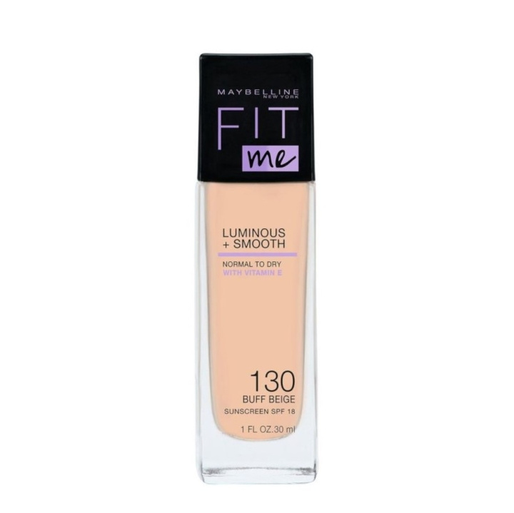 Maybelline Fit Me Luminous + Smooth Foundation - 130 Buff Beige in the group BEAUTY & HEALTH / Makeup / Facial makeup / Foundation at TP E-commerce Nordic AB (C10124)