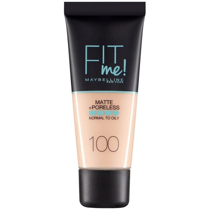 Maybelline Fit Me Matte + Poreless Foundation - 100 Warm Ivory in the group BEAUTY & HEALTH / Makeup / Facial makeup / Foundation at TP E-commerce Nordic AB (C10127)