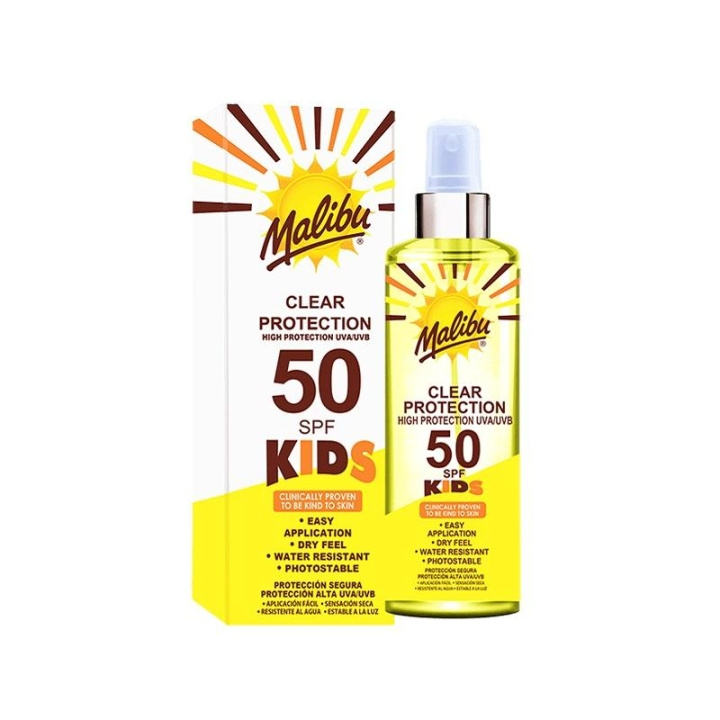 Malibu Kids Clear Protection SPF50 250ml in the group BEAUTY & HEALTH / Skin care / Tanning / Sunscreen at TP E-commerce Nordic AB (C10217)