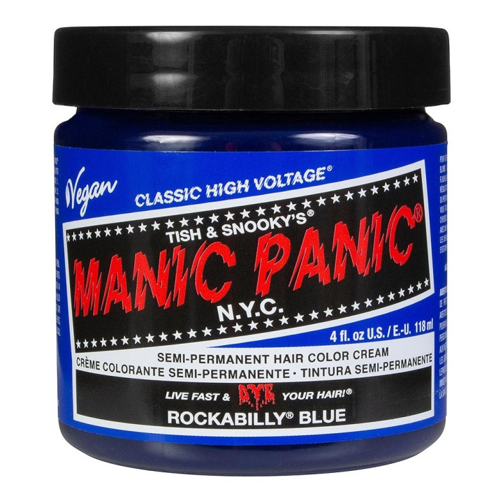 Manic Panic Classic Cream Rockabilly Blue in the group BEAUTY & HEALTH / Hair & Styling / Hair care / Hair Dye / Hair Dye & Color bombs at TP E-commerce Nordic AB (C10227)
