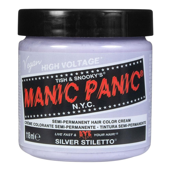 Manic Panic Classic Cream Silver Stiletto in the group BEAUTY & HEALTH / Hair & Styling / Hair care / Hair Dye / Hair Dye & Color bombs at TP E-commerce Nordic AB (C10230)