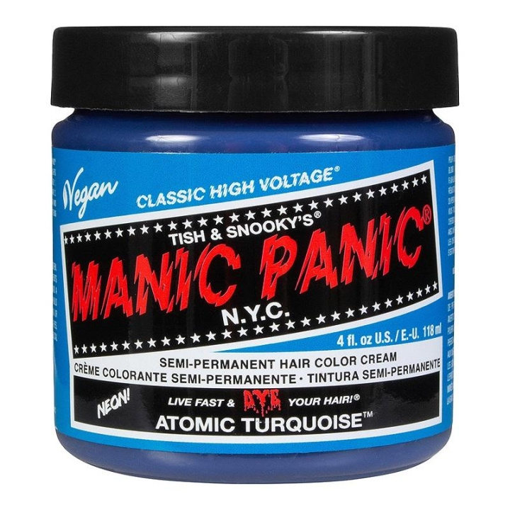 Manic Panic Classic Cream Atomic Turquoise in the group BEAUTY & HEALTH / Hair & Styling / Hair care / Hair Dye / Hair Dye & Color bombs at TP E-commerce Nordic AB (C10252)