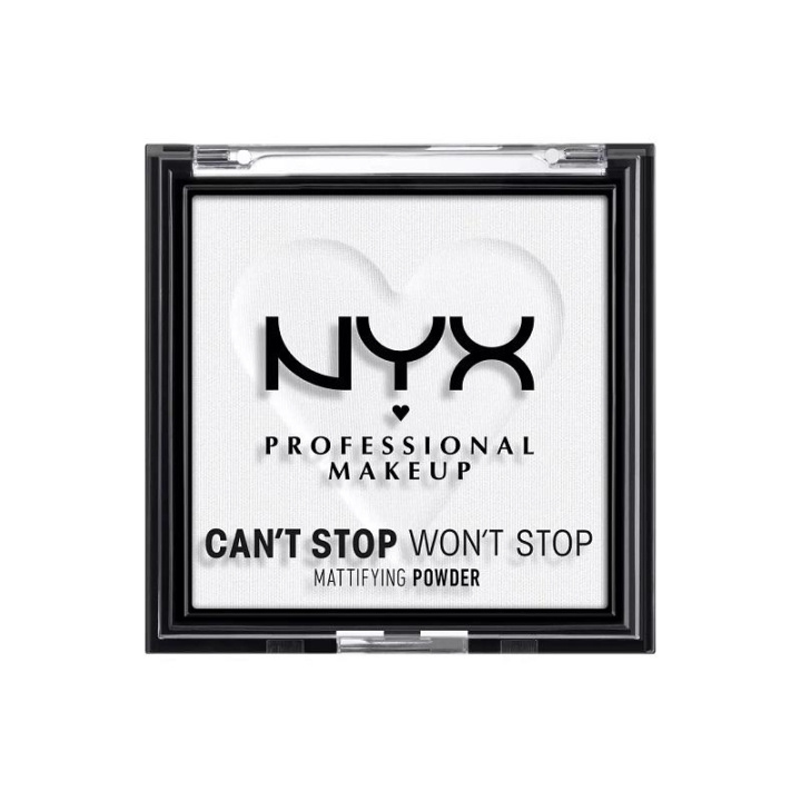 NYX PROF. MAKEUP Can\'t Stop Won\'t Stop Mattifying Pressed Powder - Translucent in the group BEAUTY & HEALTH / Makeup / Facial makeup / Powders at TP E-commerce Nordic AB (C10367)