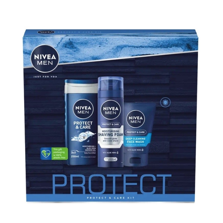 Nivea Men Protect & Care Kit 3pcs in the group BEAUTY & HEALTH / Gift sets / Gift sets for him at TP E-commerce Nordic AB (C10405)