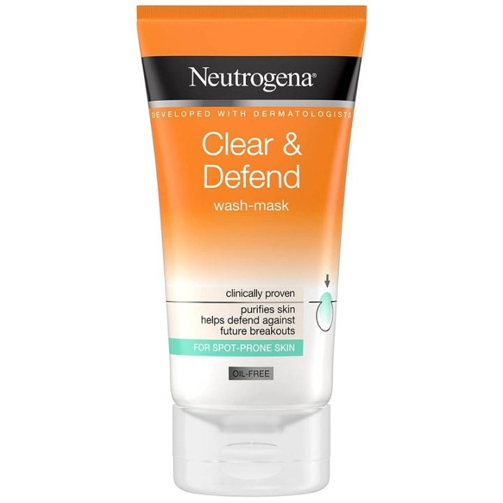 Neutrogena Clear & Defend Wash-Mask 150 ml in the group BEAUTY & HEALTH / Skin care / Face / Cleaning at TP E-commerce Nordic AB (C10407)