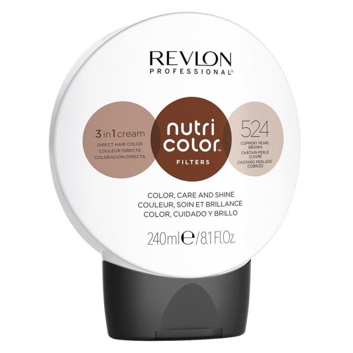 Revlon Nutri Color 524 Coppery Pearl Brown 240ml in the group BEAUTY & HEALTH / Hair & Styling / Hair care / Hair Mask at TP E-commerce Nordic AB (C11076)