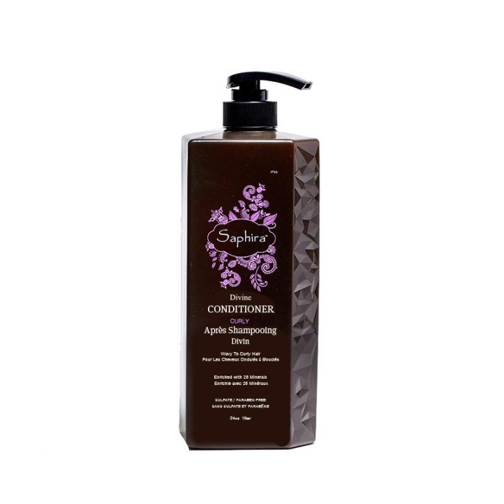 Saphira Curly Divine Conditioner 1000ml in the group BEAUTY & HEALTH / Hair & Styling / Hair care / Conditioner at TP E-commerce Nordic AB (C11081)