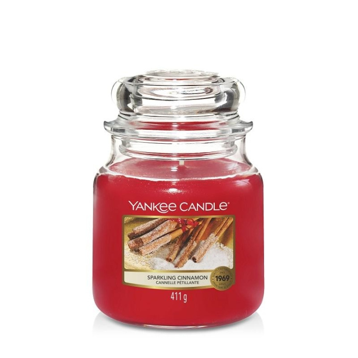 Yankee Candle Classic Medium Jar Sparkling Cinnamon 411g in the group BEAUTY & HEALTH / Fragrance & Perfume / Other fragrances / Scented candles at TP E-commerce Nordic AB (C11247)