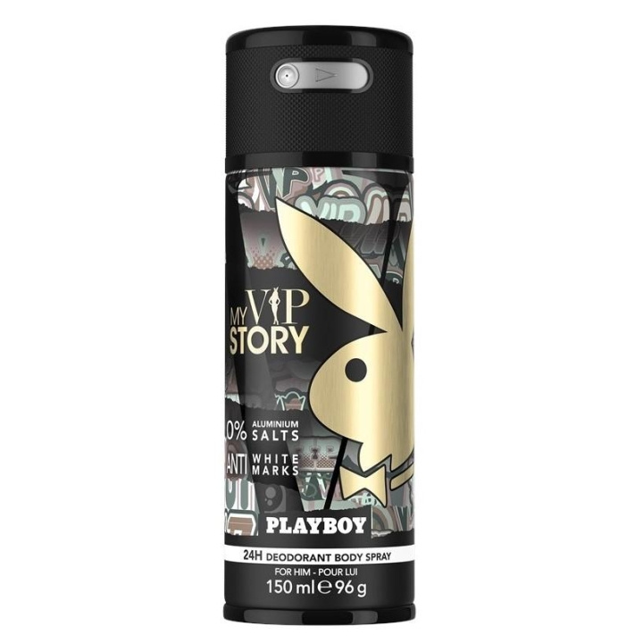 Playboy My VIP Story For Him Deo Spray 150ml in the group BEAUTY & HEALTH / Fragrance & Perfume / Deodorants / Deodorant for women at TP E-commerce Nordic AB (C11444)