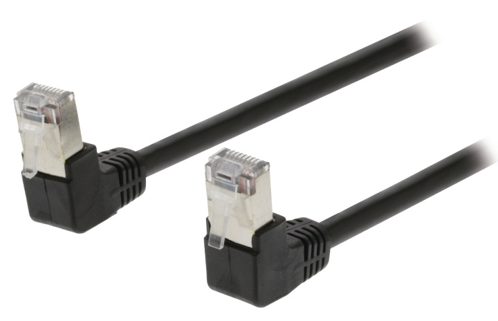 Valueline CAT5e SF/UTP Network Cable RJ45 (8P8C) Male - RJ45 (8P8C) Male 3.00 m Black in the group COMPUTERS & PERIPHERALS / Computer cables / Network cables / Cat5e at TP E-commerce Nordic AB (C11566)