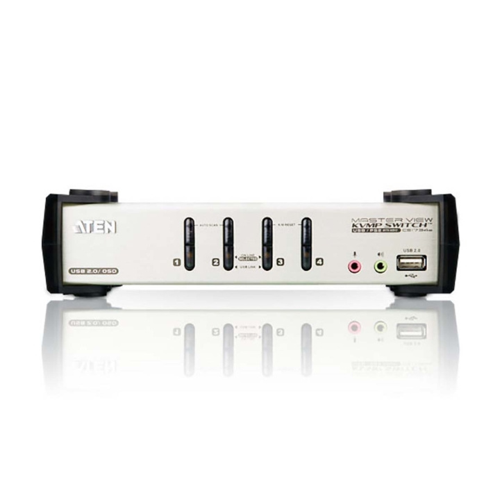 Aten CS1734B 4-Port USB - PS/2 VGA KVM Switch with Audio & USB 2.0 Hub (KVM Cables included) in the group COMPUTERS & PERIPHERALS / Network / Switches / 10/100/1000Mbps at TP E-commerce Nordic AB (C11568)