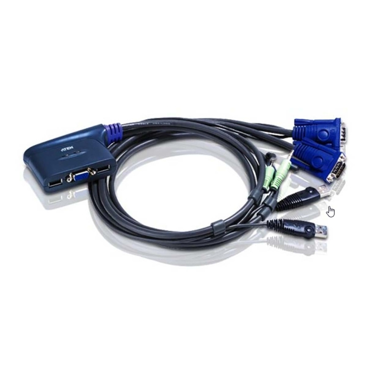 Atena CS62 2-Port USB VGA KVM Switch with Audio in the group COMPUTERS & PERIPHERALS / Computer cables / Other computer cables at TP E-commerce Nordic AB (C11572)