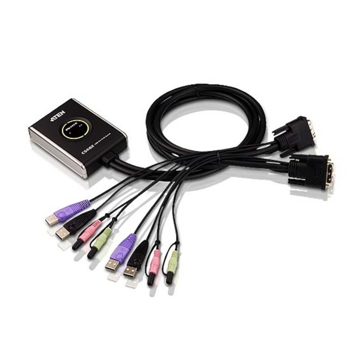 2-Port USB DVI KVM Switch with Audio in the group COMPUTERS & PERIPHERALS / Computer cables / Switches at TP E-commerce Nordic AB (C11574)
