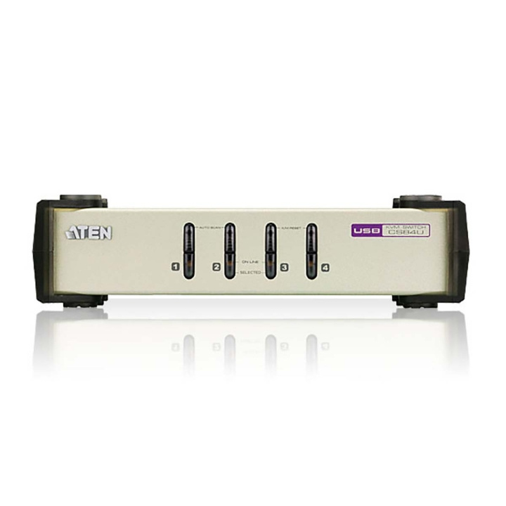 Aten CS84U 4-Port USB - PS/2 VGA KVM Switch (KVM Cables included) in the group COMPUTERS & PERIPHERALS / Computer cables / Switches at TP E-commerce Nordic AB (C11578)