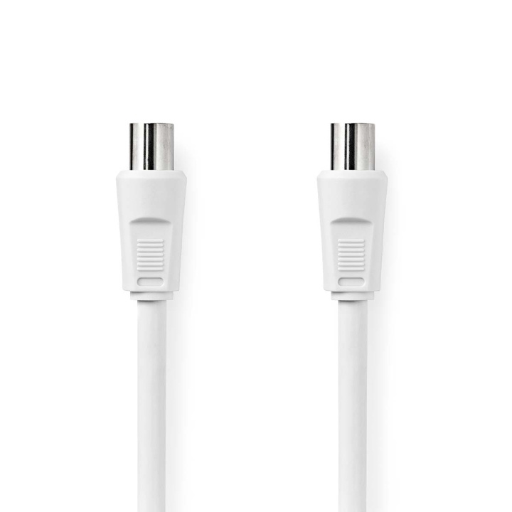 Nedis Coax Cable | IEC (Coax) Male | IEC (Coax) Female | Nickel Plated | 90 dB | 75 Ohm | Double Shielded | 15.0 m | Round | PVC | White | Polybag in the group HOME ELECTRONICS / Cables & Adapters / Antenna cables & Accessories / Antenna cables at TP E-commerce Nordic AB (C11611)