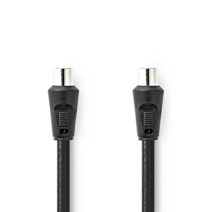 Nedis Coax Cable | IEC (Coax) Male | IEC (Coax) Male | Nickel Plated | 90 dB | 75 Ohm | Double Shielded | 1.50 m | Round | PVC | Black | Envelope in the group HOME ELECTRONICS / Cables & Adapters / Antenna cables & Accessories / Antenna cables at TP E-commerce Nordic AB (C11632)