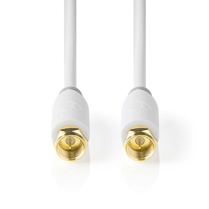 Nedis Satellite & Antenna Cable | F Male | F Male | Gold Plated | 75 Ohm | Single Shielded | 3.00 m | Round | PVC | White | Window Box in the group HOME ELECTRONICS / Cables & Adapters / Antenna cables & Accessories / Antenna cables at TP E-commerce Nordic AB (C11700)