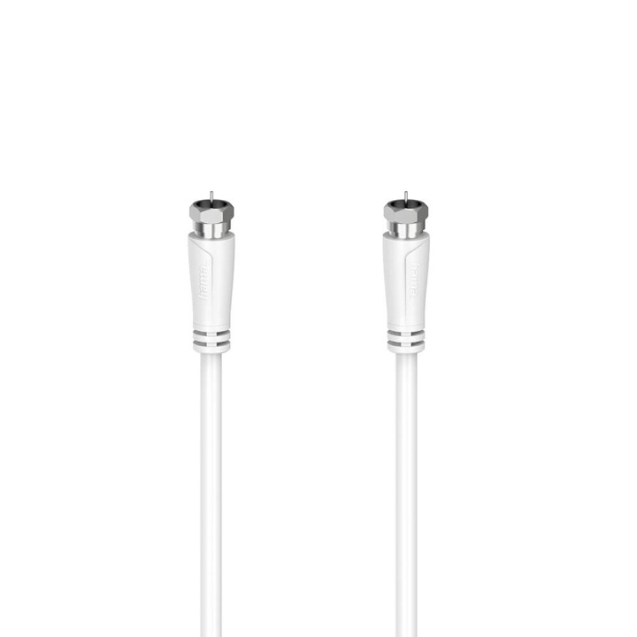 Hama Antenna Cable SAT 90dB F-F White 1.5m in the group HOME ELECTRONICS / Cables & Adapters / Antenna cables & Accessories / Antenna cables at TP E-commerce Nordic AB (C11744)
