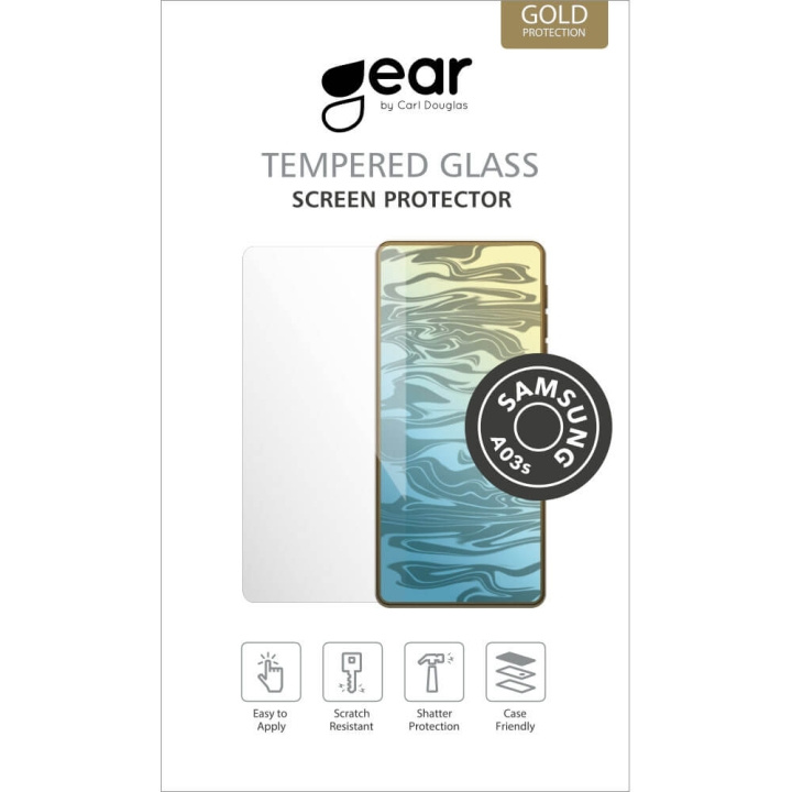 GEAR Screen Protector 2.5D Samsung A03s in the group SMARTPHONE & TABLETS / Phone cases / Samsung at TP E-commerce Nordic AB (C11823)