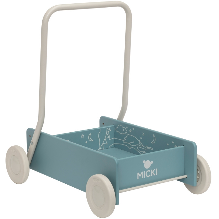 Micki Micki Lära Gå Vagn, Blå - Fyndvara in the group TOYS, KIDS & BABY PRODUCTS / Baby toys / Baby walkers at TP E-commerce Nordic AB (C11862D)