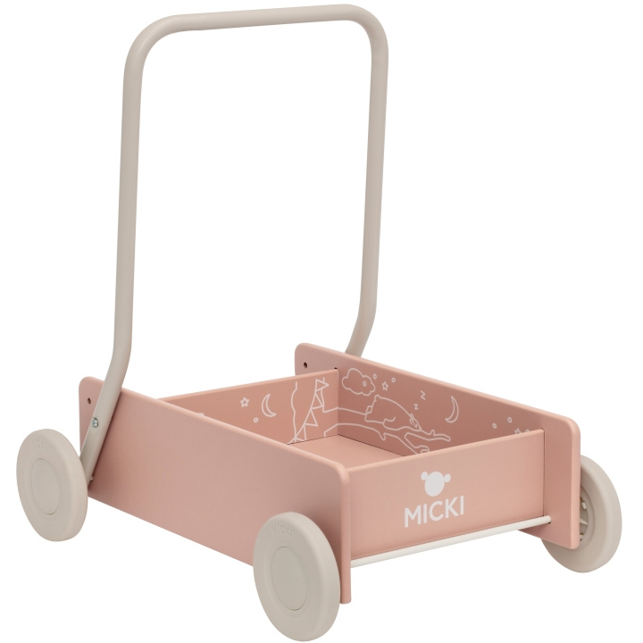 Micki Micki Lära Gå Vagn, Rosa in the group TOYS, KIDS & BABY PRODUCTS / Baby toys / Baby walkers at TP E-commerce Nordic AB (C11863)