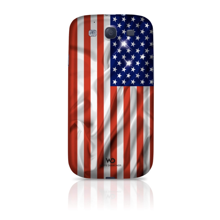 White Diamonds Flag USA Mobile Phone Cover f or Samsung Galaxy S III, red in the group SMARTPHONE & TABLETS / Phone cases / Samsung at TP E-commerce Nordic AB (C12088)