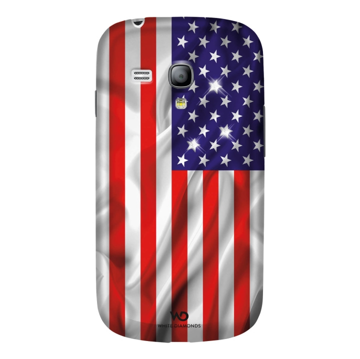 White Diamonds Flag USA Mobile Phone Cover f or Samsung Galaxy S III mini in the group SMARTPHONE & TABLETS / Phone cases / Samsung at TP E-commerce Nordic AB (C12094)