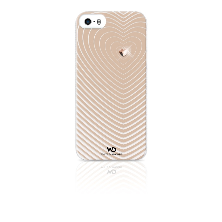 White Diamonds Heartbeat Mobile Phone Cover for Apple iPhone 5/5s, rose go in the group SMARTPHONE & TABLETS / Phone cases / Apple / iPhone 5/5S/SE / Cases at TP E-commerce Nordic AB (C12095)