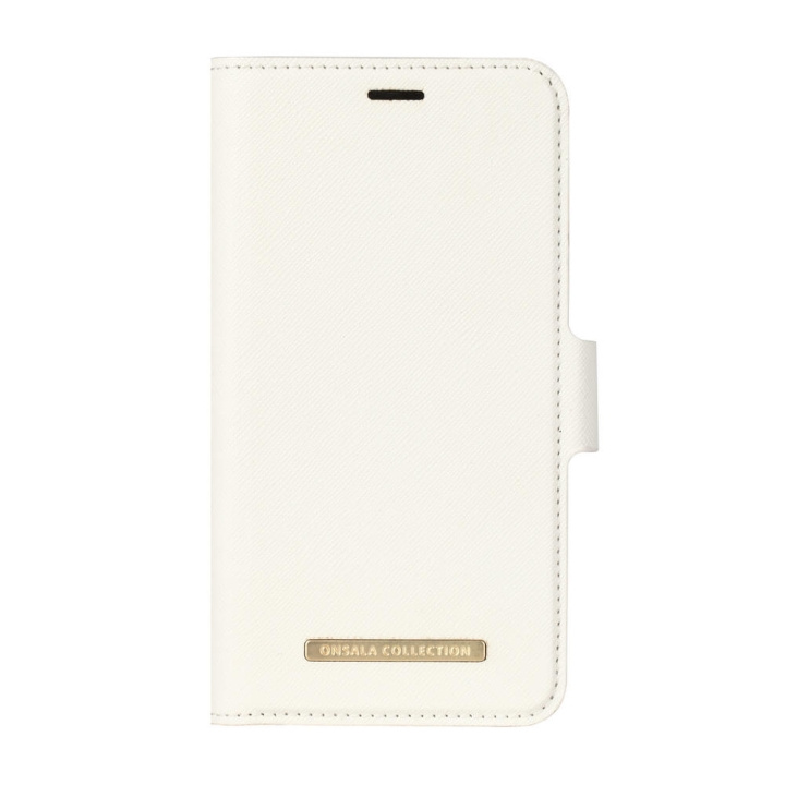 ONSALA Mobile Wallet Saffiano White iPhoneX/Xs in the group SMARTPHONE & TABLETS / Phone cases / Apple / iPhone X/XS / Wallet Case at TP E-commerce Nordic AB (C12150)