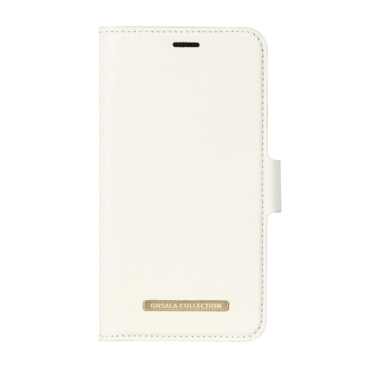 Onsala Mobile Wallet Saffiano White iPhoneX/Xs in the group SMARTPHONE & TABLETS / Phone cases / Apple / iPhone X/XS / Wallet Case at TP E-commerce Nordic AB (C12150)