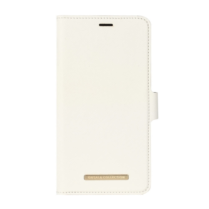 ONSALA Mobile Wallet Saffiano White iPhoneXs Max in the group SMARTPHONE & TABLETS / Phone cases / Apple / iPhone XS Max / Wallet Case at TP E-commerce Nordic AB (C12152)